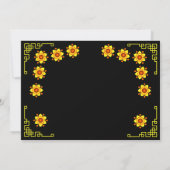 Geel Hoa Mai Blossoms Tanging t Nieuwjaar Kaart (Achterkant)