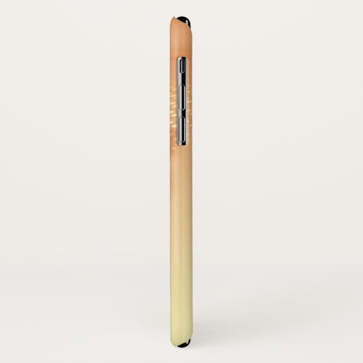 Geel Hoesje-Mate Barely daar iPhone X Hoesje (Achterkant/links)