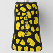 Geel Hoesje van het Kaas Pattern Golf Golfheadcover (Draai 90)