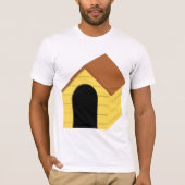 Geel hondenhok Mannen T-shirt (Voorkant)