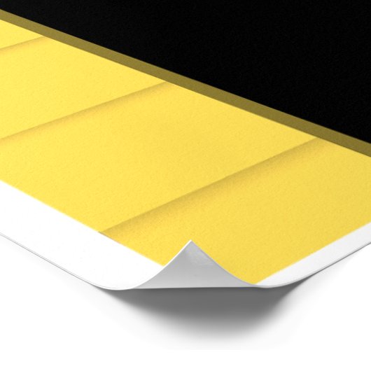 Geel hondenhok Poster (Hoek)