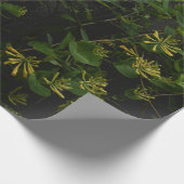 Geel Honeysuckel inpakpapier. Cadeaupapier (Hoek)