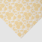 Geel honingraatpatroonpapier tissuepapier (Detail)