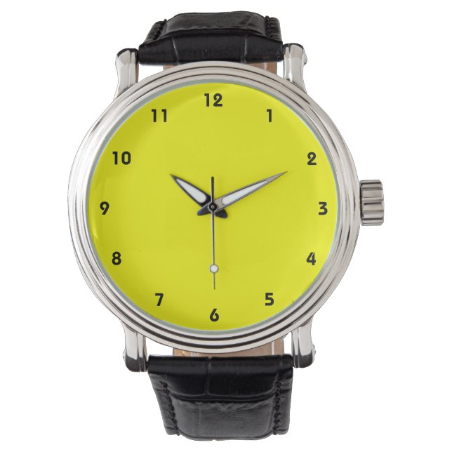 Geel horloge - Basic Color Series (Voorkant)