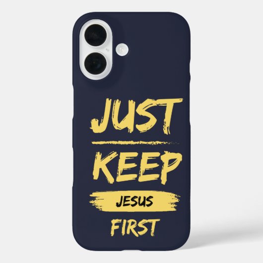 Geel, houd Jezus eerst Case-Mate iPhone Case (Achterkant)