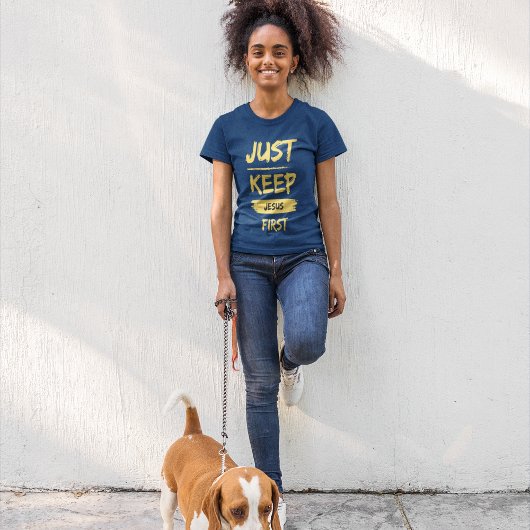 Geel, houd Jezus eerst T-shirt