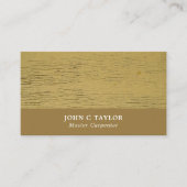 Geel hout, timmerhout, timmerhout visitekaartje (Voorkant)