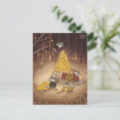 Geel Huis van Alexandra Dikaia Briefkaart (Staand voorkant)