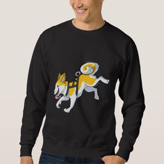 Geel Husky Running Trui (Voorkant)