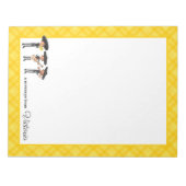 Geel I Love Pset Mariachi Band Persoonlijk Notitieblok (Voorkant)