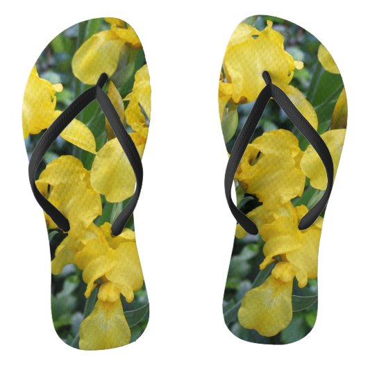 geel Ierse tuinbloemen Teenslippers (Voetbed)