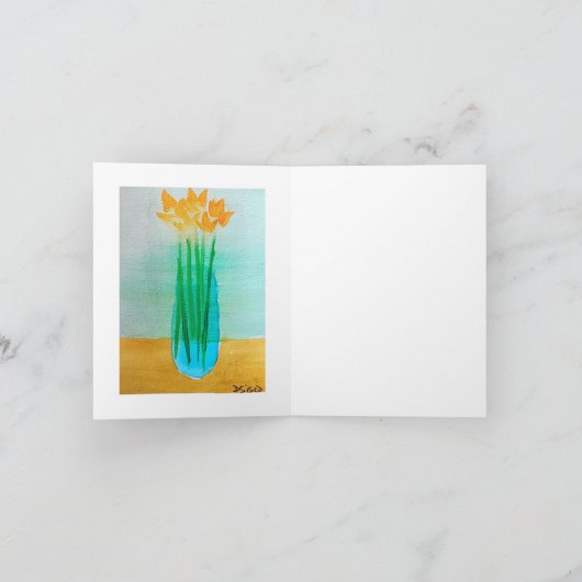 GEEL IN EEN VASTE STROOM KAART (Binnen)