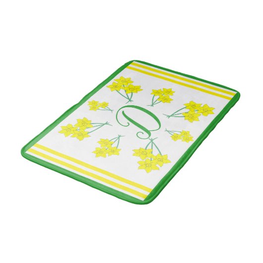 Geel Initiaal Badmat (Gekanteld)