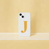 Geel Initiaal Naam Gepersonaliseerd Monogram Ontwe Case-Mate iPhone Case