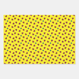 Geel inpakpapier voor alle gelegenheden vel