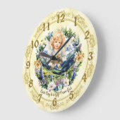  Geel Inspirerend Angel Cherub Grote Klok (Hoek)