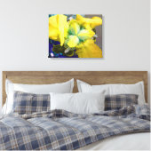 Geel Iris Canvas Afdruk (Insitu (Slaapkamer))