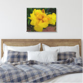 Geel Iris Flower Canvas Afdruk (Insitu (Slaapkamer))