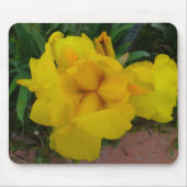 Geel Iris Flower Mousepad Muismat (Voorkant)