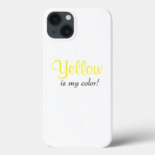 Geel is mijn kleur Meisjesachtige quote  Case-Mate iPhone Case