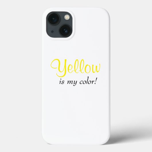 Geel Is Mijn Kleur Meisjesachtige Quote Case-Mate iPhone Case (Achterkant)