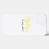 Geel Is Mijn Kleur Meisjesachtige Quote Case-Mate iPhone Case (Achterkant (horizontaal))