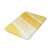 Geel Ivoor Oker Gestreepte Verfstaal Badmat (Gekanteld)