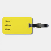 Geel Jamaica-Poster Bagagelabel (Achterkant horizontaal)