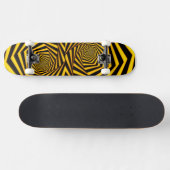 Geel jasje-skateboard persoonlijk skateboard (Horizontaal)