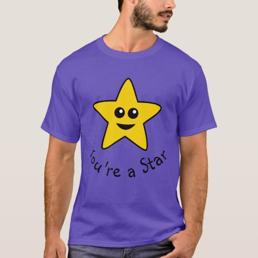 Geel Je bent een Star T-Shirt (Voorkant)