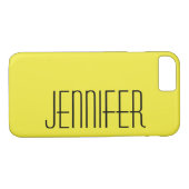 Geel, jumbonaam, minimalistisch Case-Mate iPhone case (Achterkant (Horizontaal))