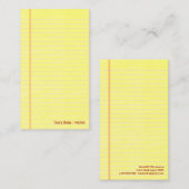 Geel juridisch advies visitekaartje (Voorkant / Achterkant)