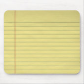 Geel Juridisch Papier Mousepad Muismat (Voorkant)
