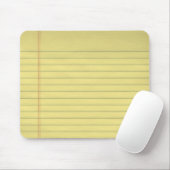 Geel juridisch papier muismat (Met muis)