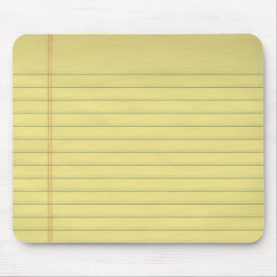 Geel juridisch papier muismat