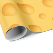 Geel kaaspatroon cadeaupapier (Rol Hoek)