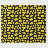 Geel kaaspatroon cadeaupapier (Vlak)