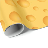 Geel kaaspatroon cadeaupapier (Rol Hoek)