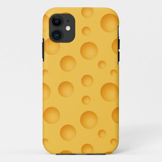 Geel kaaspatroon Case-Mate iPhone case (Achterkant)