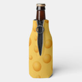 Geel kaaspatroon flesjeskoeler (Fles Achterkant)