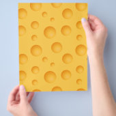 Geel kaaspatroon flyer (Hand)