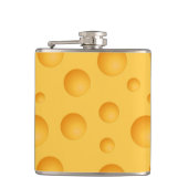Geel kaaspatroon heupfles (Voorkant)