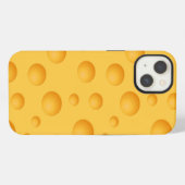 Geel kaaspatroon iPhone hoesje (Achterkant horizontaal)