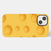 Geel kaaspatroon iPhone hoesje (Achterkant horizontaal)