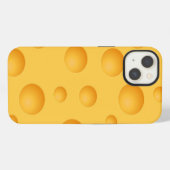 Geel kaaspatroon iPhone hoesje (Achterkant horizontaal)