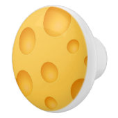 Geel kaaspatroon keramische knop (Rechts)