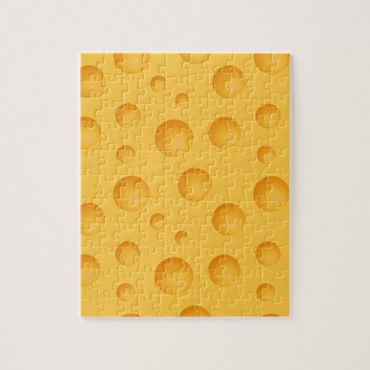 Geel kaaspatroon legpuzzel (Verticaal)