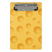 Geel kaaspatroon mini klembord (Voorkant)