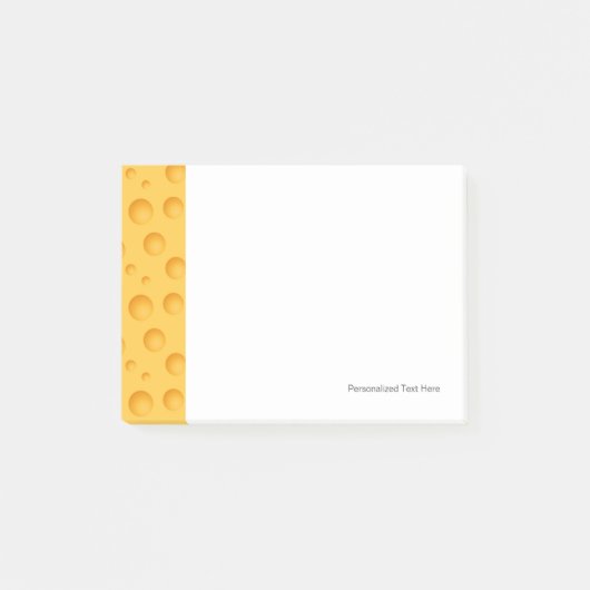 Geel kaaspatroon post-it® notes (Voorkant)