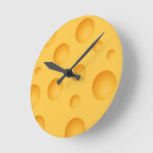 Geel kaaspatroon ronde klok (Hoek)